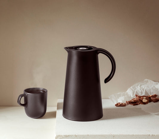EVA SOLO RISE VACUUM JUG PUSH BUTTON 1 L BLACK MATT